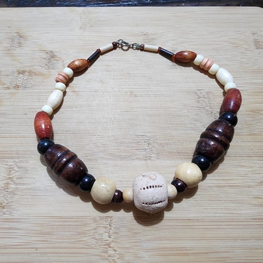 Treska funky large beads‎ boho necklace